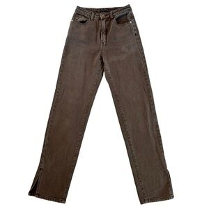 Pretty Little Thing Botton Side Slit Pants size 36